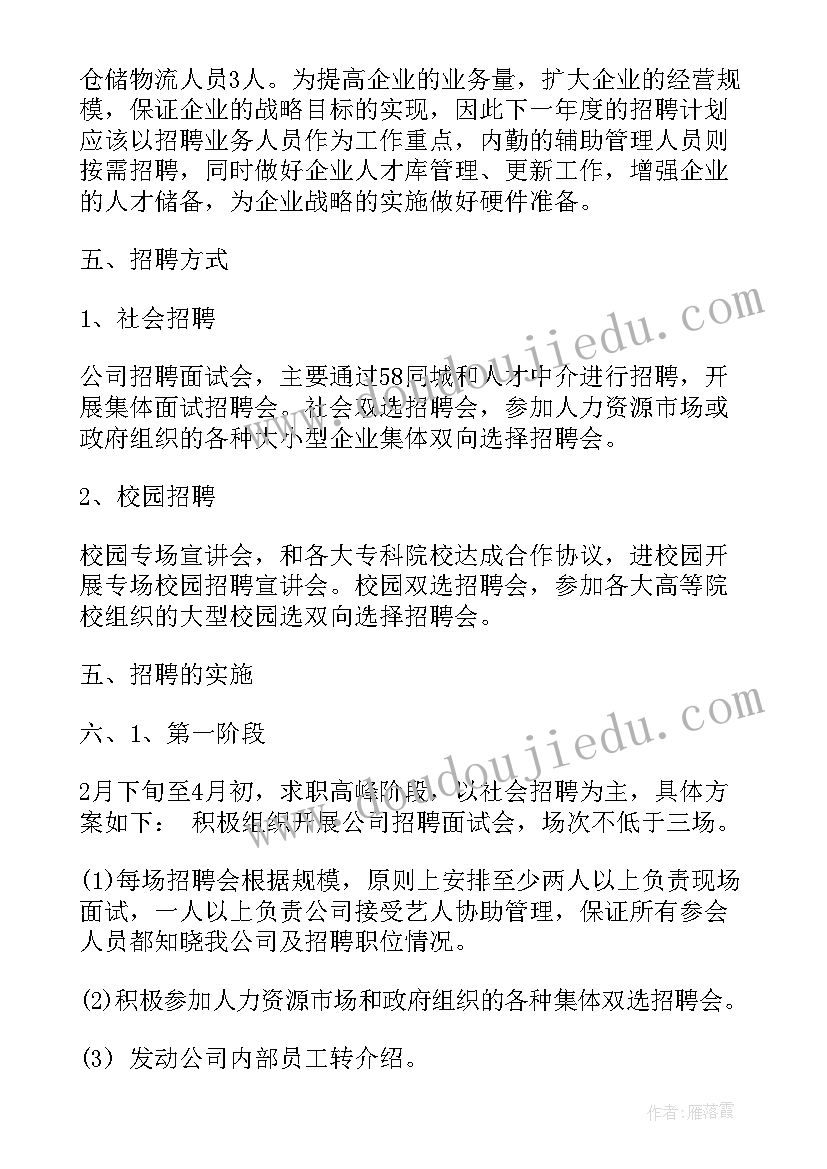 人力资源部月度工作计划(优质5篇)