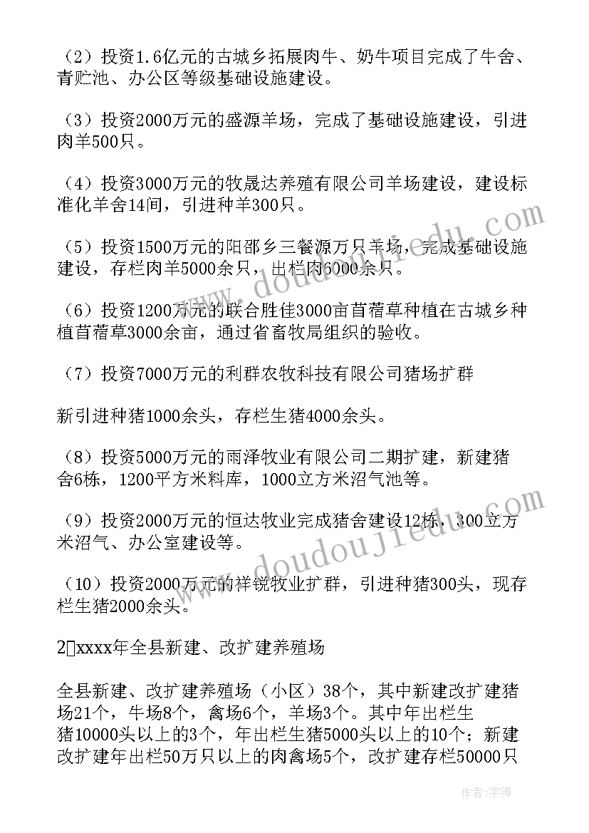 最新畜牧业工作总结(通用9篇)