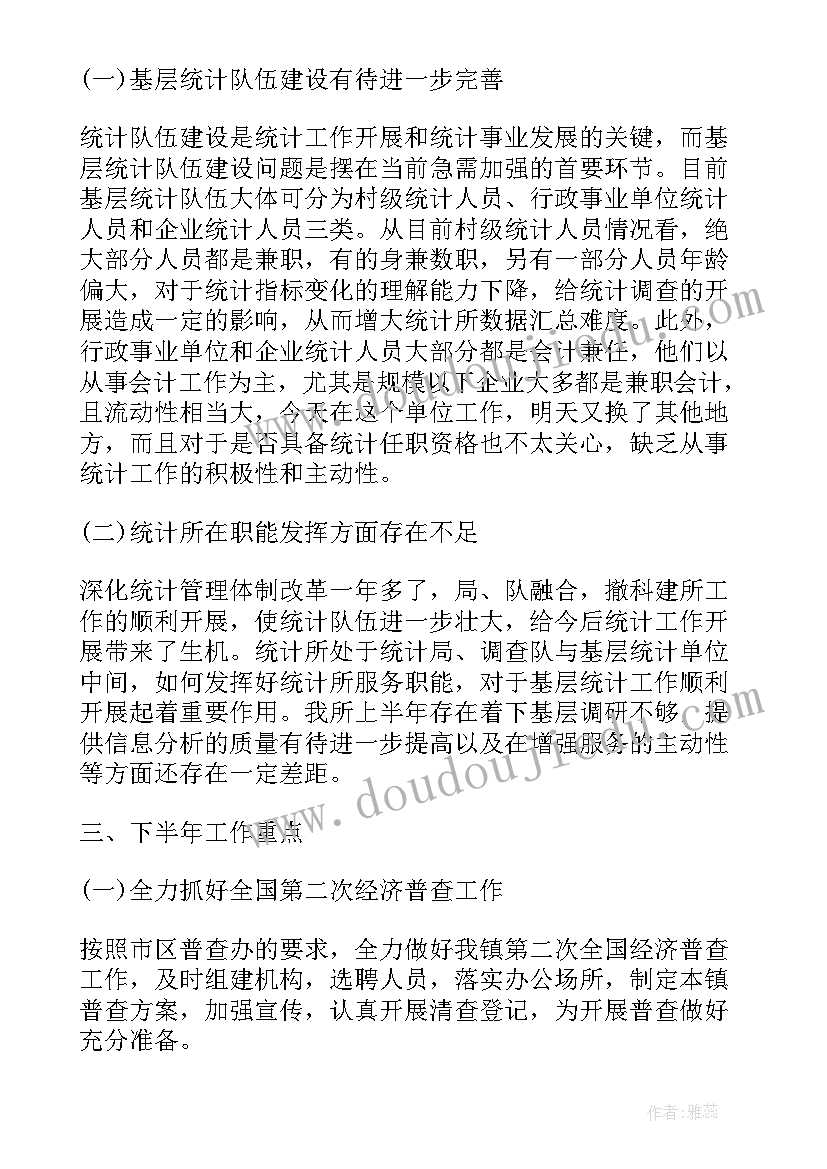 最新乡镇统计工作总结(大全9篇)