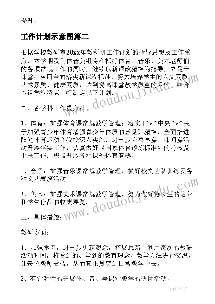 工作计划示意图(大全5篇)