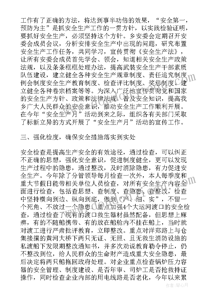 最新农药专项整治工作总结 乡镇安全生产工作总结(大全7篇)