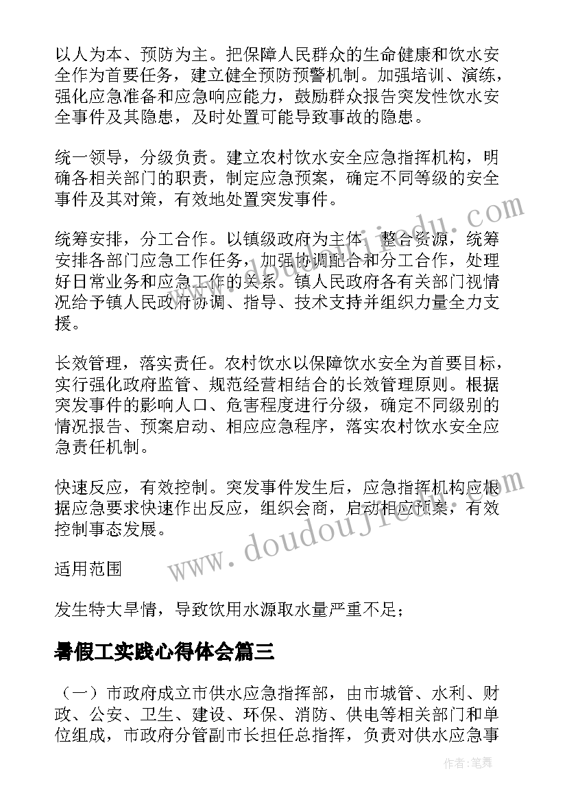 2023年暑假工实践心得体会 乡镇食品药品工作总结(模板5篇)