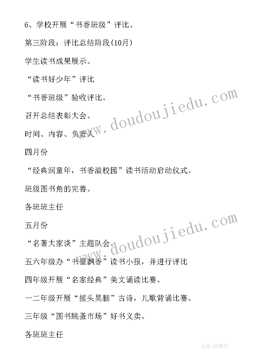 2023年读书日活动实施方案 开展读书日活动方案(优秀7篇)