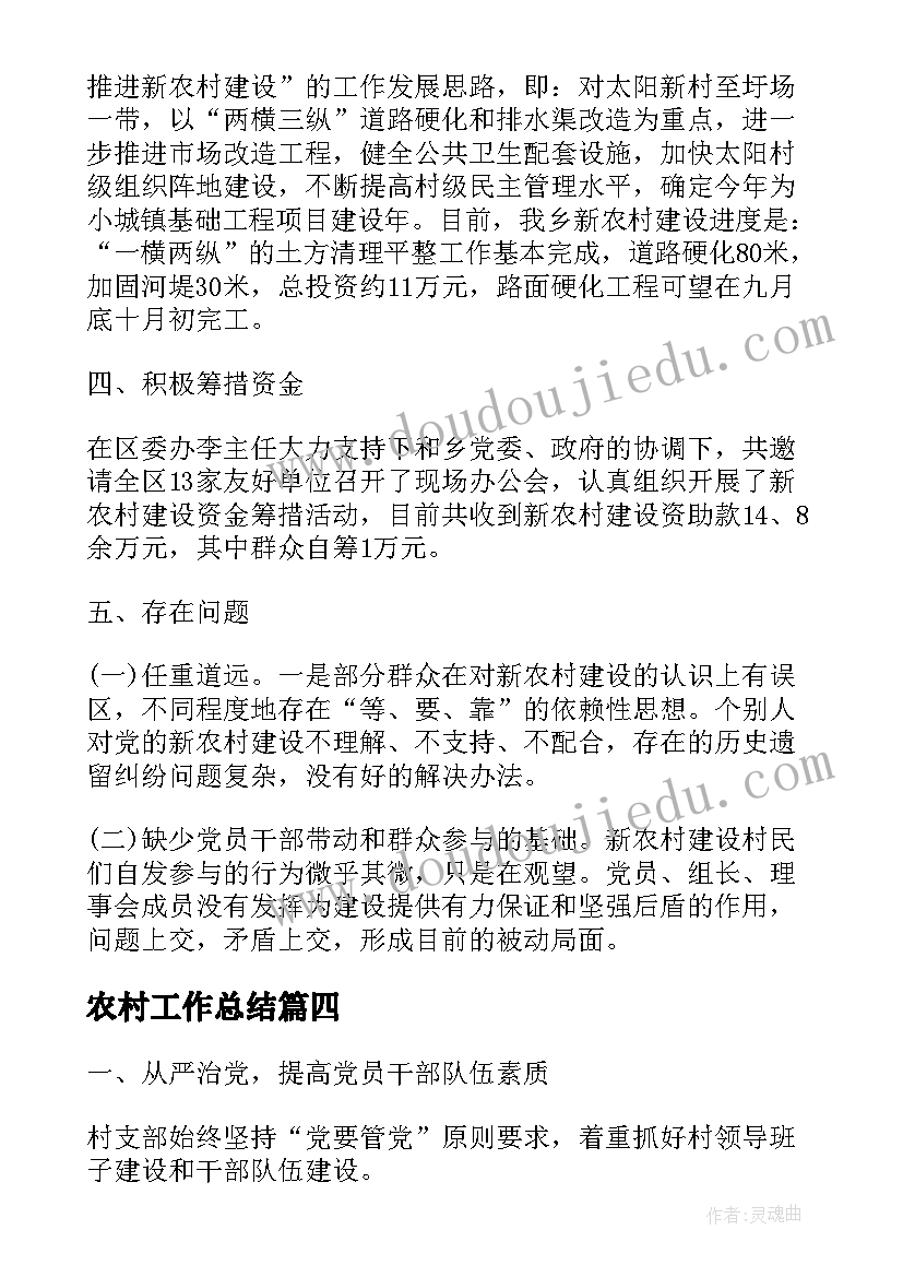 最新农村工作总结 农村计生工作总结(大全10篇)