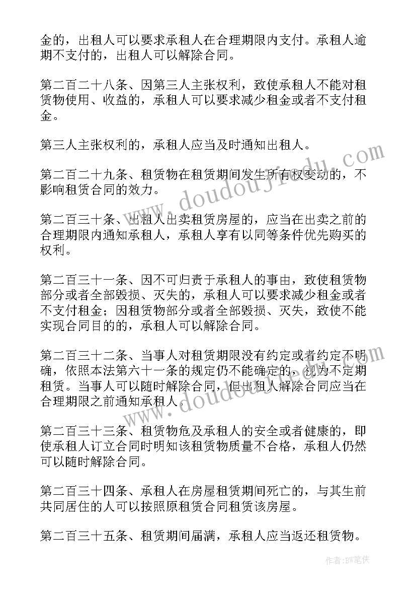 2023年住宅商品房出租合同 高档住宅小区出租合同(优秀5篇)