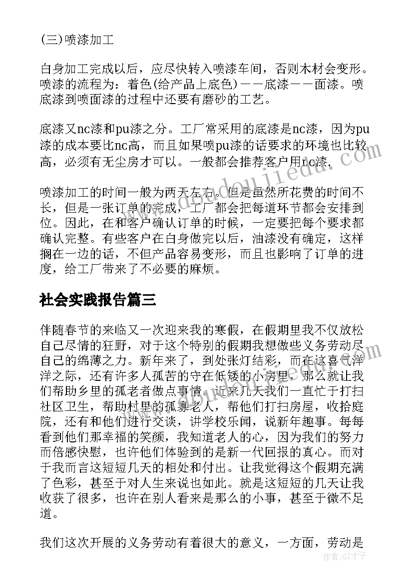 最新社会实践报告(实用6篇)