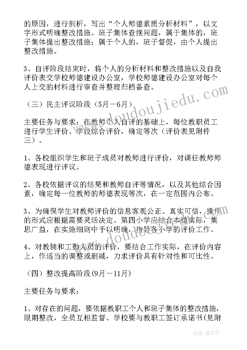 最新小学师德师风活动方案及总结(大全8篇)