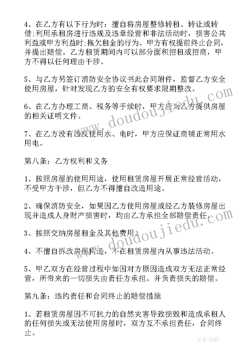 服装店房屋租赁合同(优质5篇)