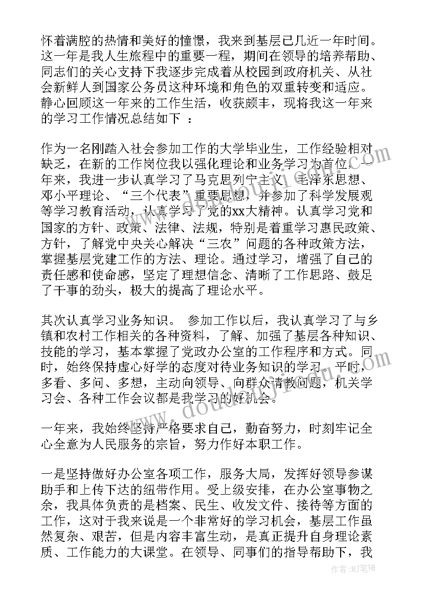 乡镇政府办公室工作总结 乡镇党政办公室个人年终工作总结(通用5篇)