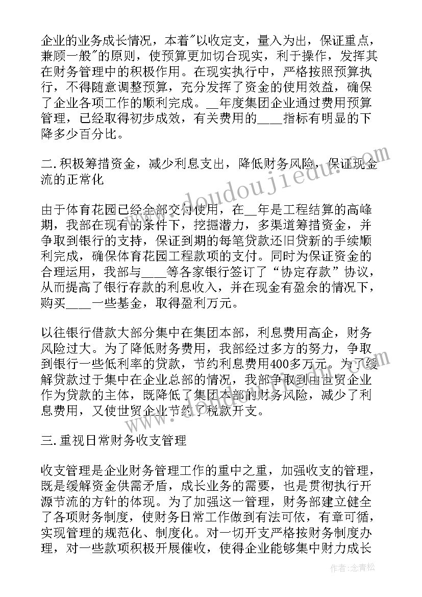 2023年财务总监个人年终总结(模板5篇)