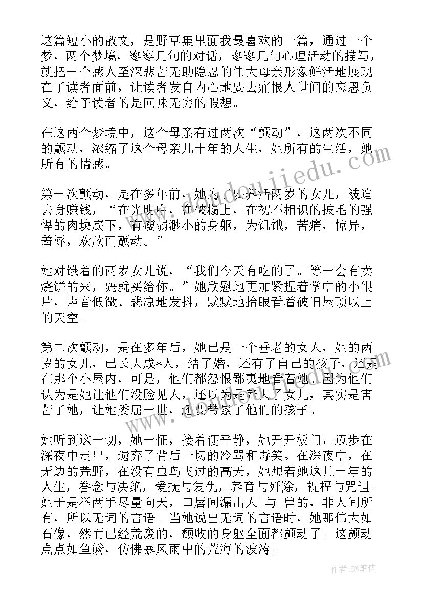 2023年鲁迅的经典散文有哪些 鲁迅的经典散文(优秀5篇)