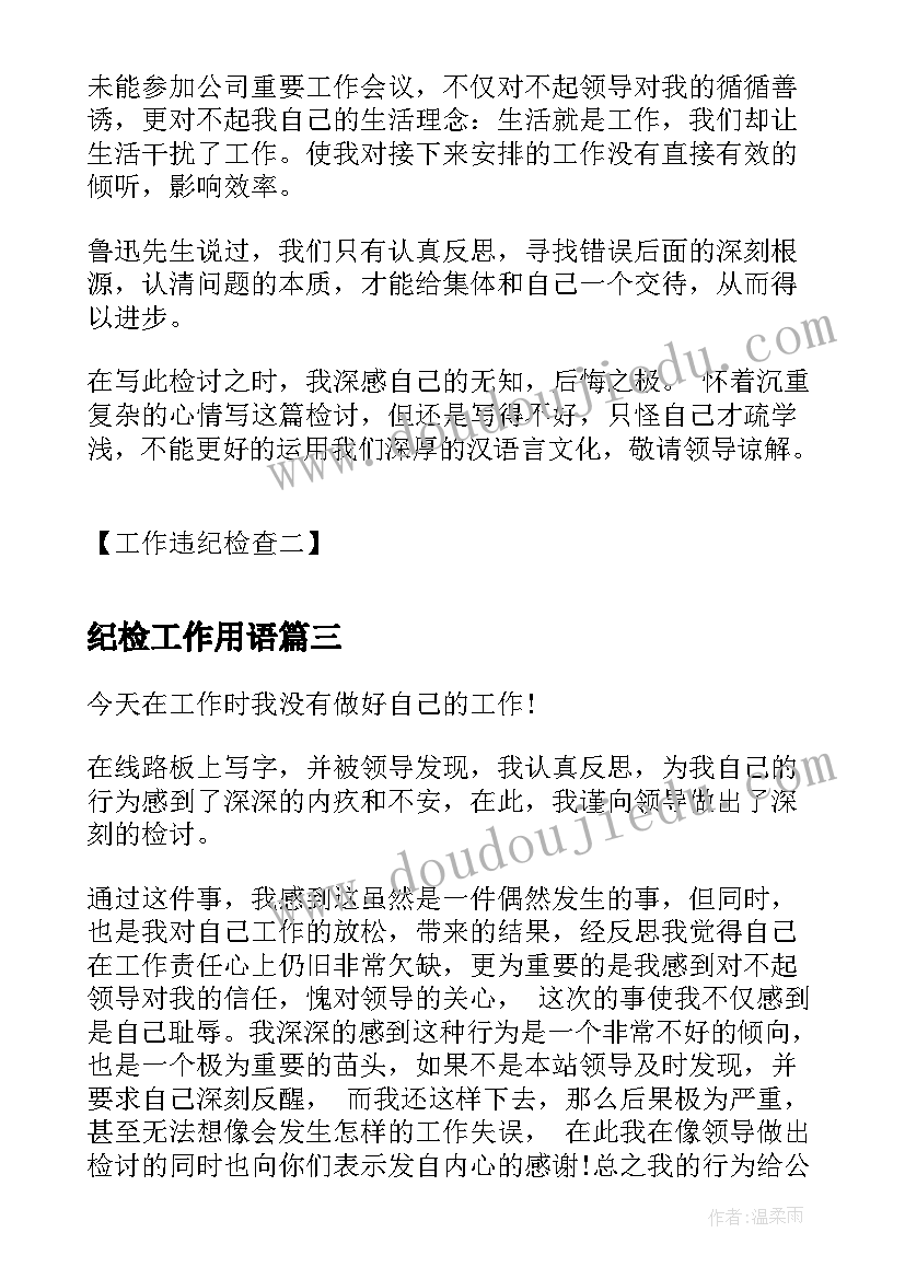 2023年纪检工作用语 纪检团心得体会(实用7篇)