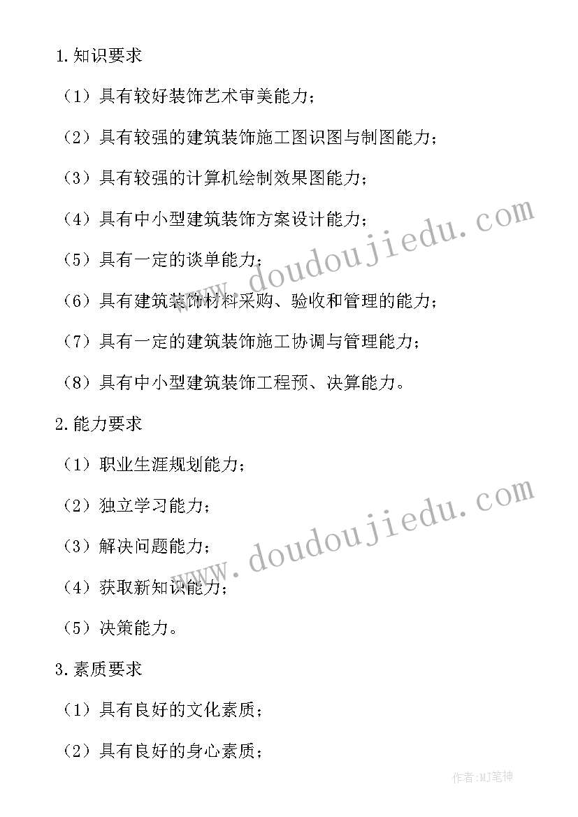 2023年灾后建筑设计方案 建筑设计技术人才培养方案(优质5篇)