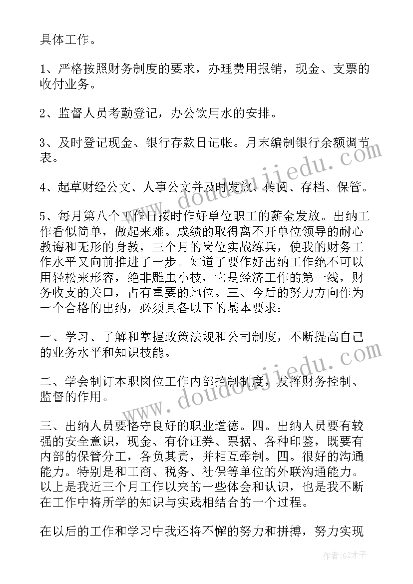 2023年出纳员年度个人总结(优秀10篇)