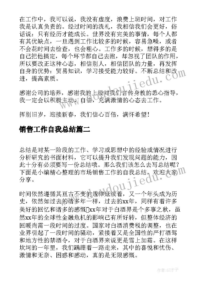 2023年销售工作自我总结(模板5篇)