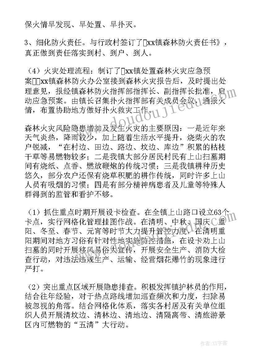 森林火灾火情报告(大全5篇)