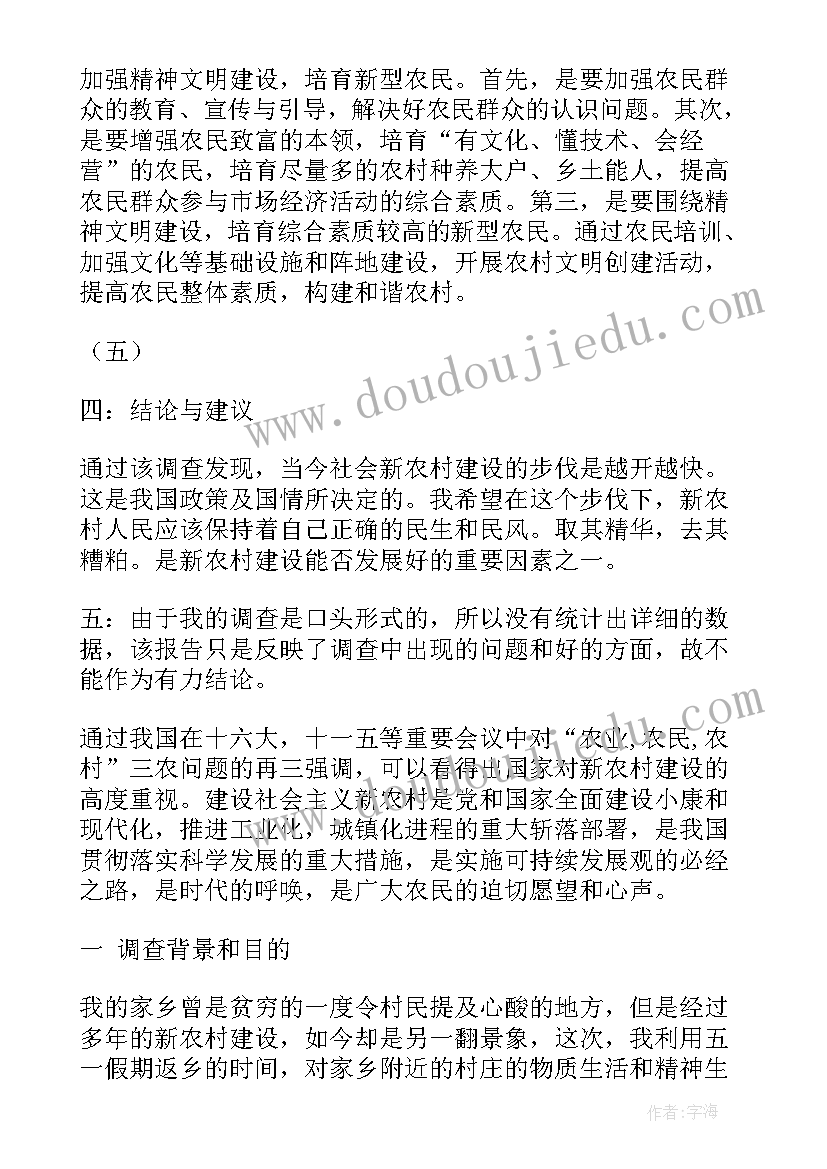 调研规划总监招聘 农村规划调研报告(大全6篇)