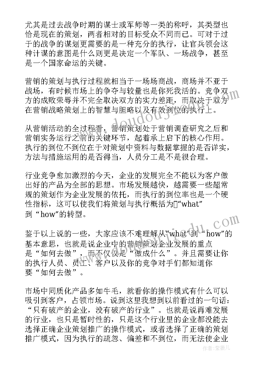 2023年执行策划方案(模板5篇)