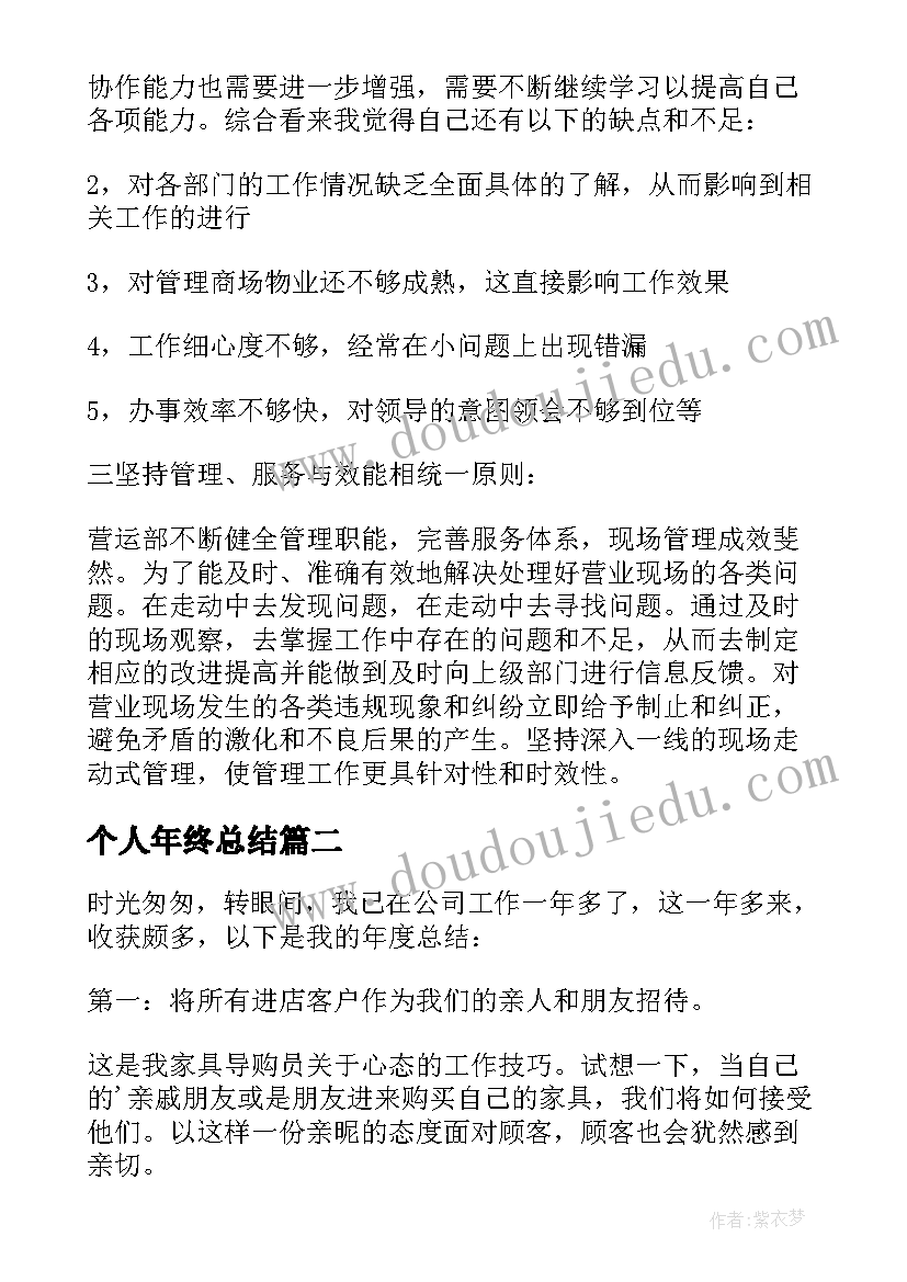 2023年个人年终总结(优质5篇)