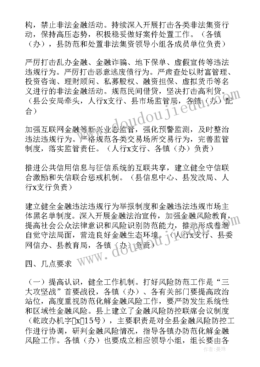 最新防范化解金融风险培训 防范化解金融风险心得体会(优质5篇)