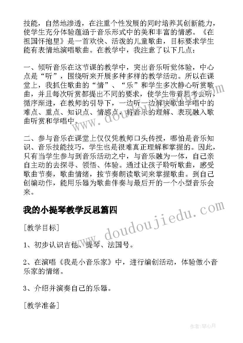 我的小提琴教学反思(大全9篇)