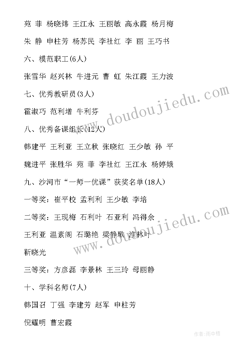 学校教师节表彰教师的方案(实用5篇)