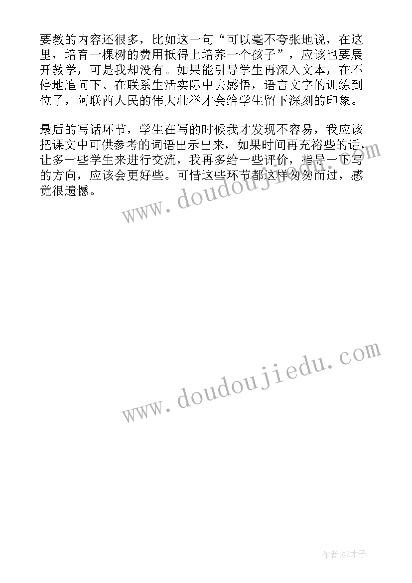 2023年沙漠中的植物教学反思与评价 沙漠中的绿洲教学反思(大全5篇)