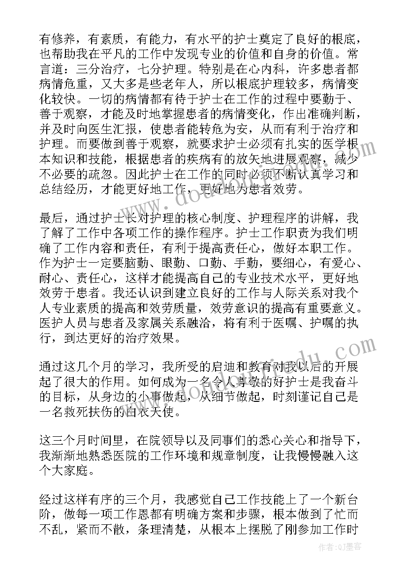 2023年医院护士试用期工作总结及转正申请 医院试用期护士的个人工作总结(优秀5篇)