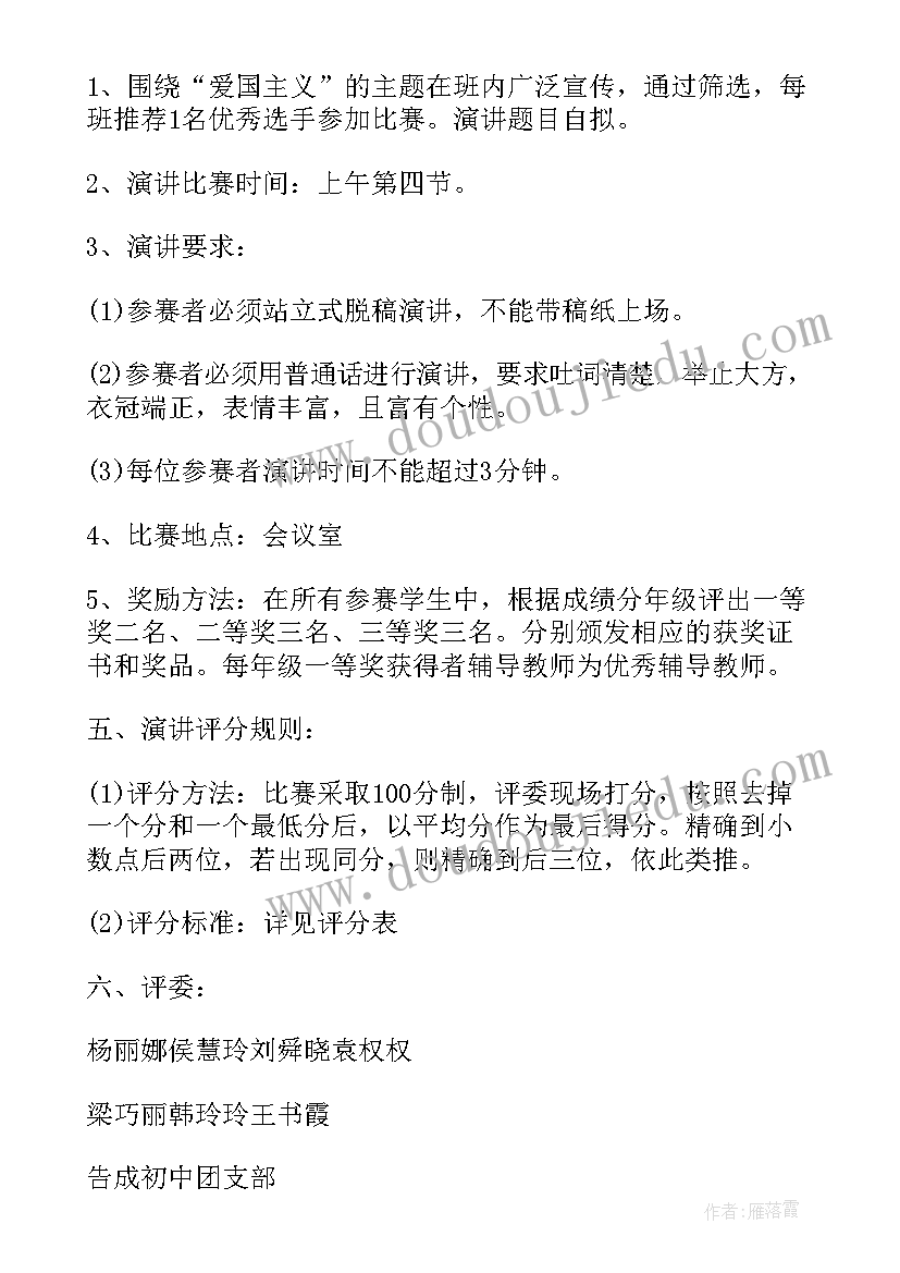 爱国演讲比赛的开场白(汇总8篇)