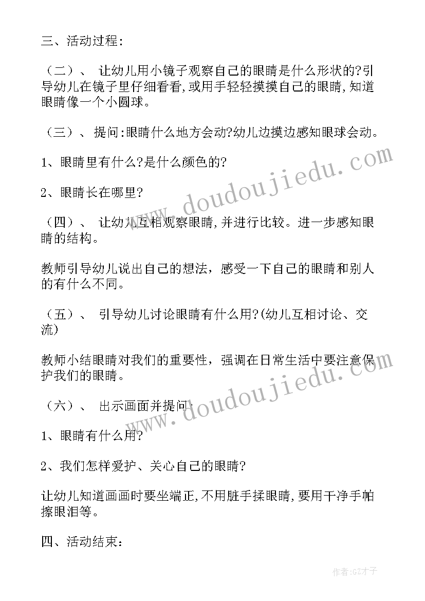 小班健康教育活动爱护眼睛 健康爱护眼睛和牙齿教案(实用10篇)