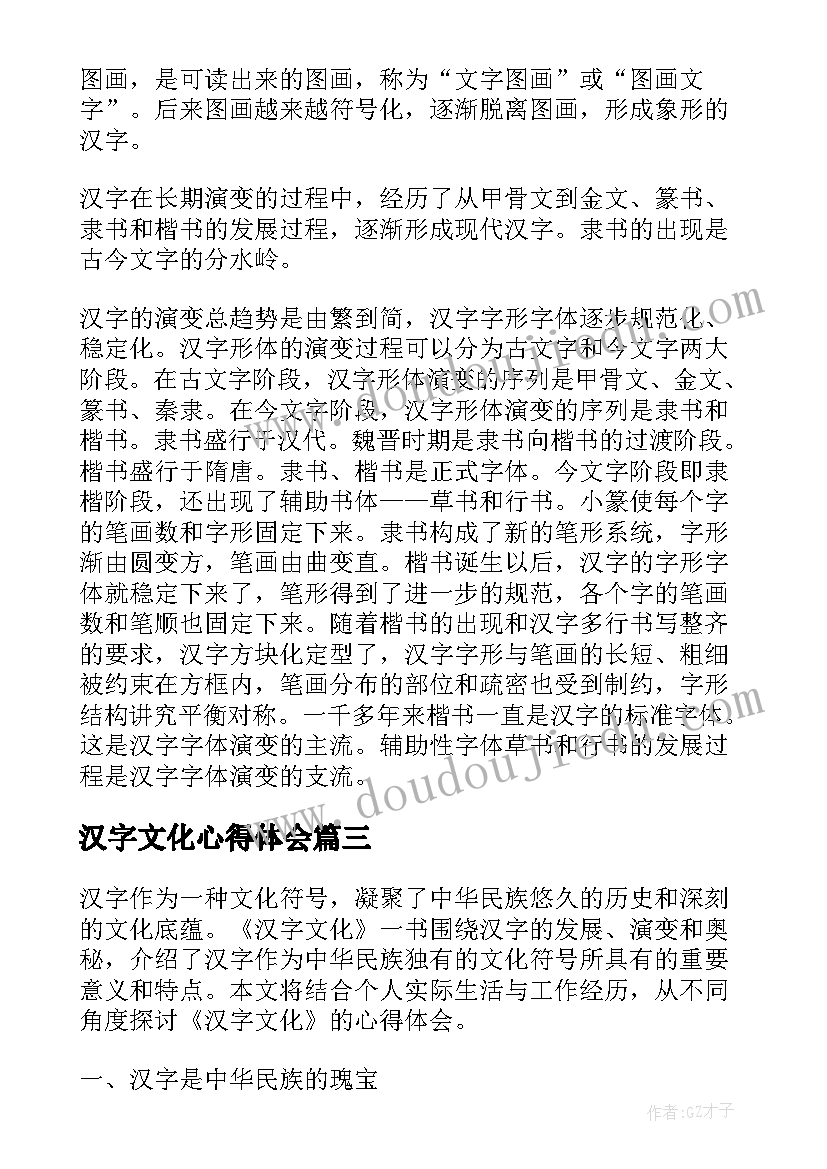 最新汉字文化心得体会(实用5篇)