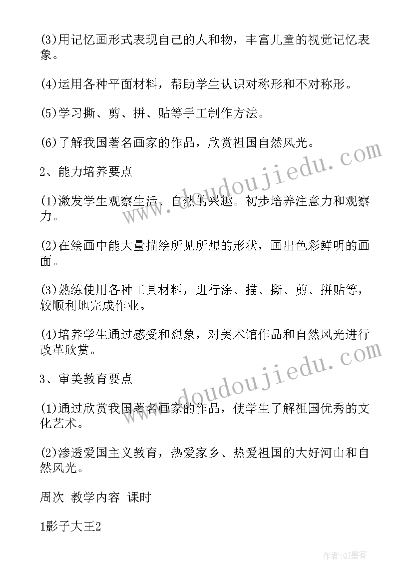 2023年美术教学工作目标及工作思路 美术教学工作计划(汇总9篇)