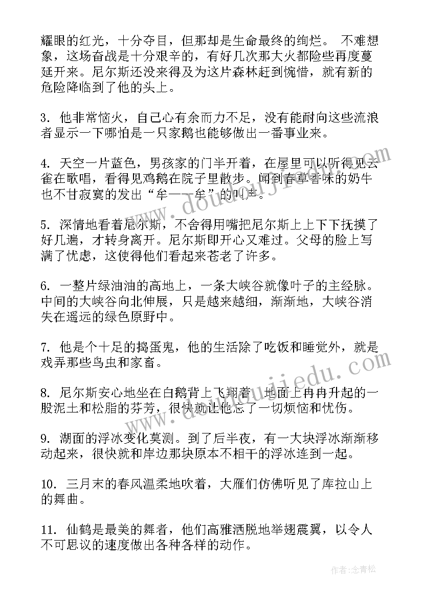 骑鹅旅行记读后感六年级经典几件事(通用5篇)