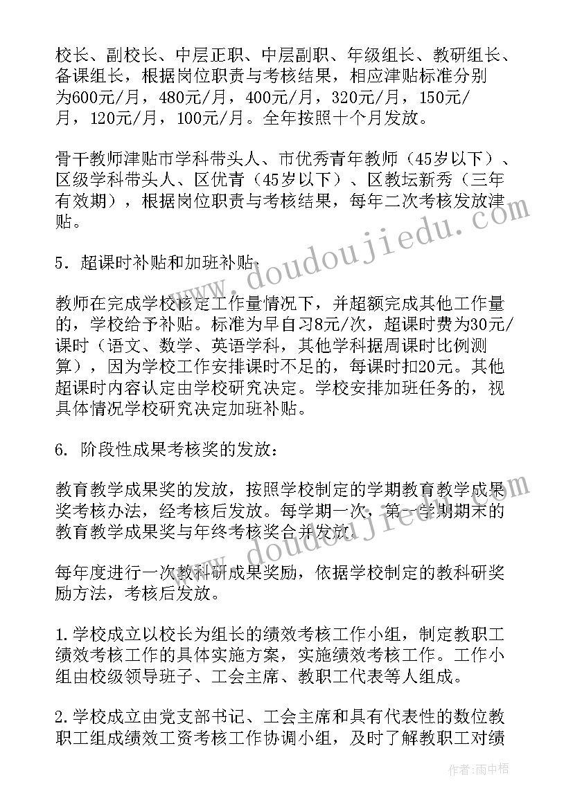 2023年医院工资绩效考核方案(优质5篇)