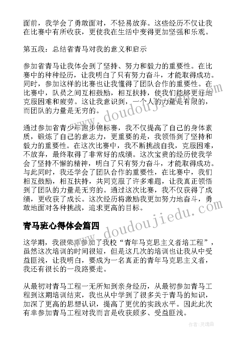 2023年青马班心得体会(实用5篇)