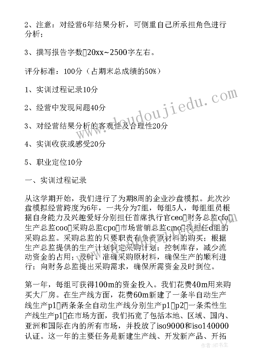 2023年企业沙盘模拟经营最佳方案(优质5篇)