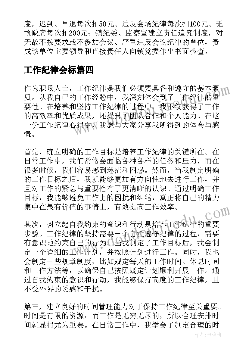 最新工作纪律会标 工作纪律整治心得体会(实用6篇)