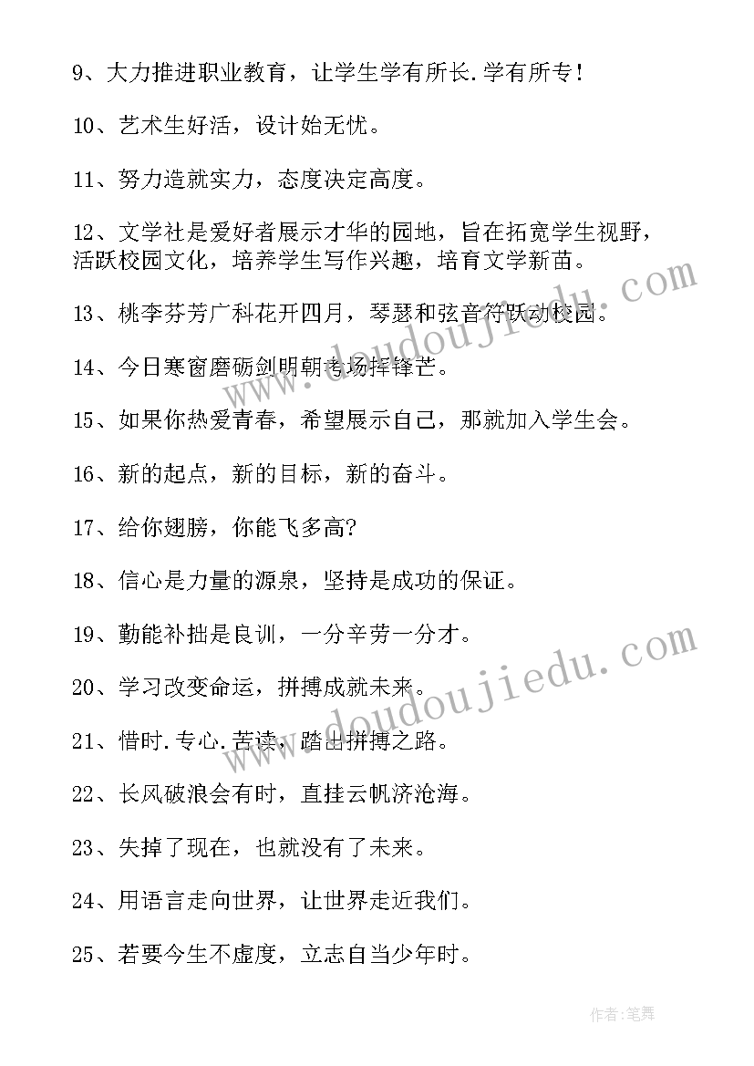 学校开学标语LED(优秀5篇)