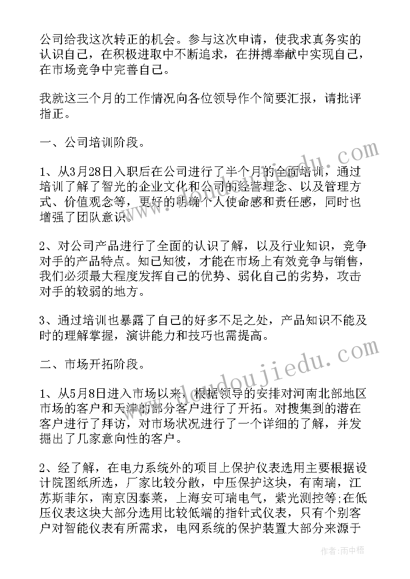 2023年公司销售员试用期工作总结(优质5篇)