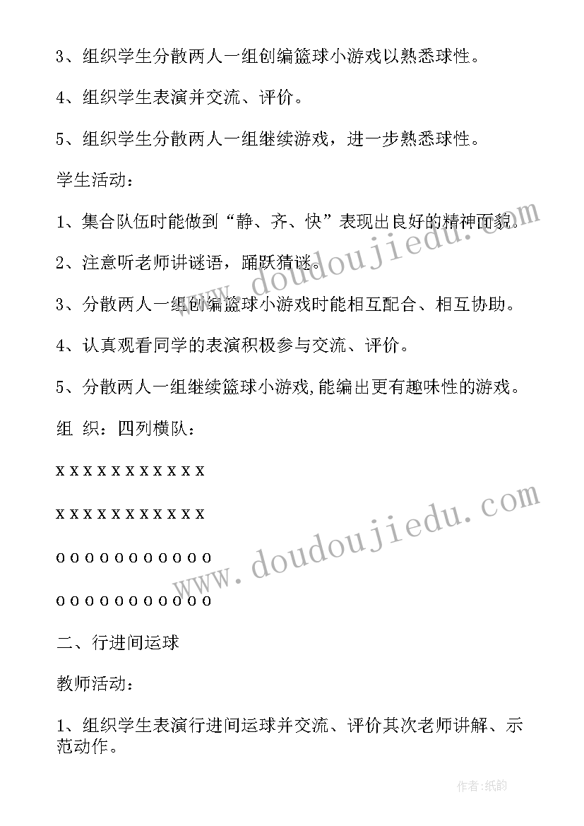 最新六年级篮球教案 小学六年级篮球教案(通用5篇)