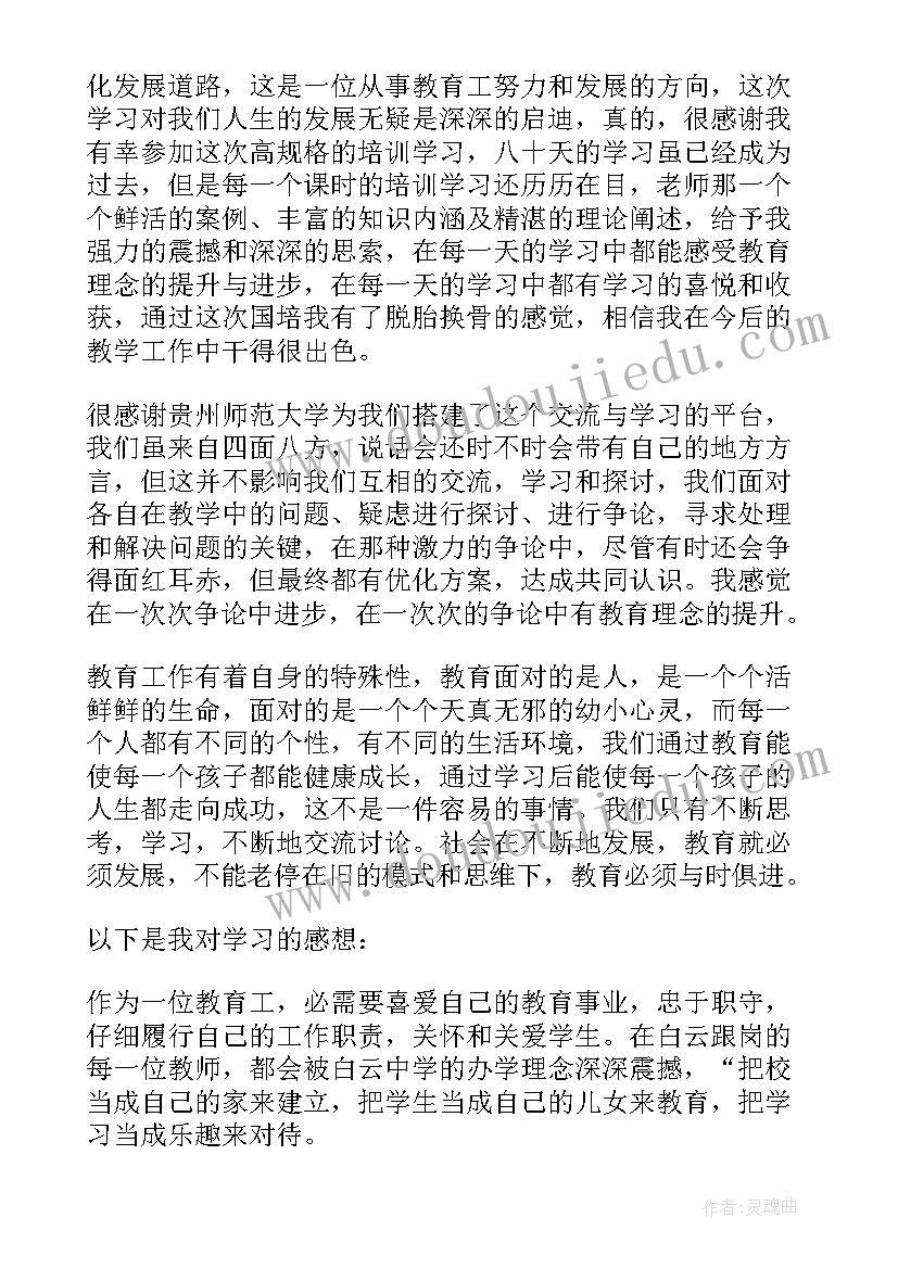 2023年小学教师国培心得体会(精选7篇)