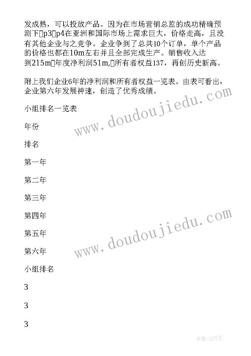 最新企业经营电子沙盘模拟实训总结(精选5篇)