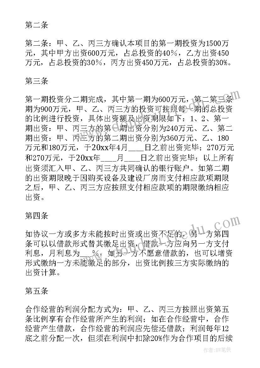 美容院合作协议书简单(优质5篇)