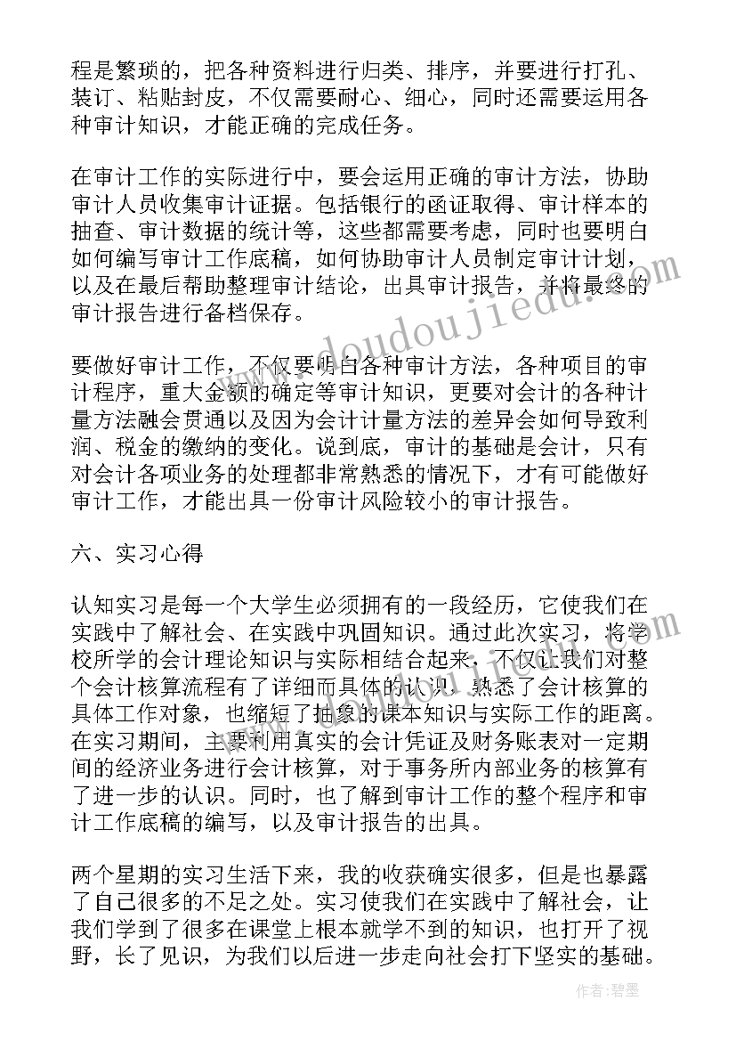 会计师事务所实践报告(模板8篇)