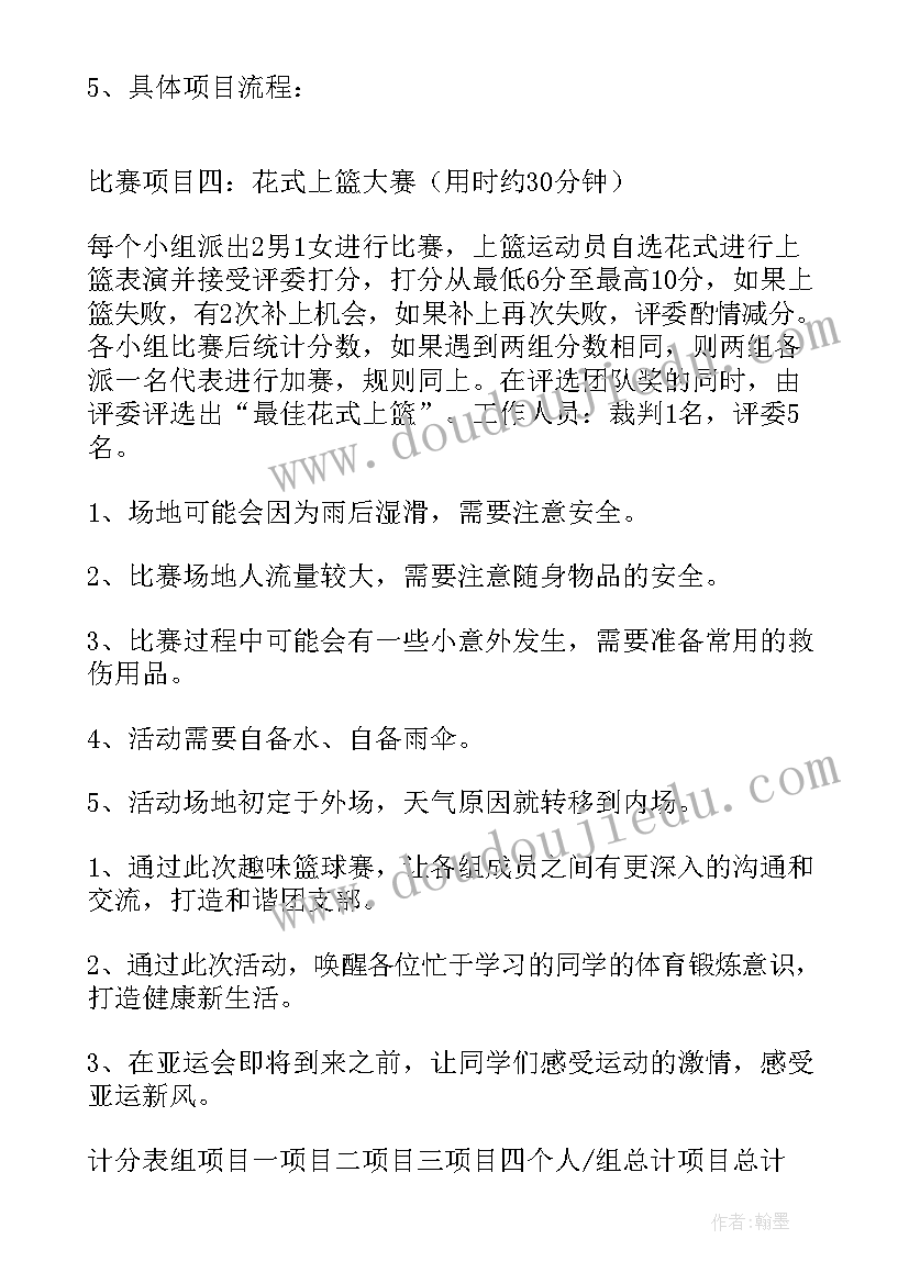 篮球赛策划书完整版 篮球赛策划书(优秀5篇)