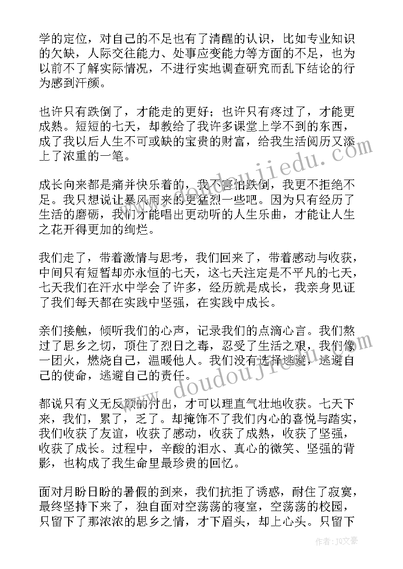 暑期三下乡总结报告(汇总5篇)