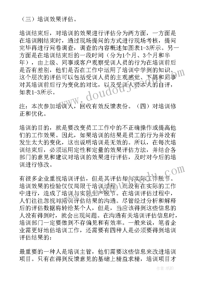 2023年培训评估心得(大全5篇)