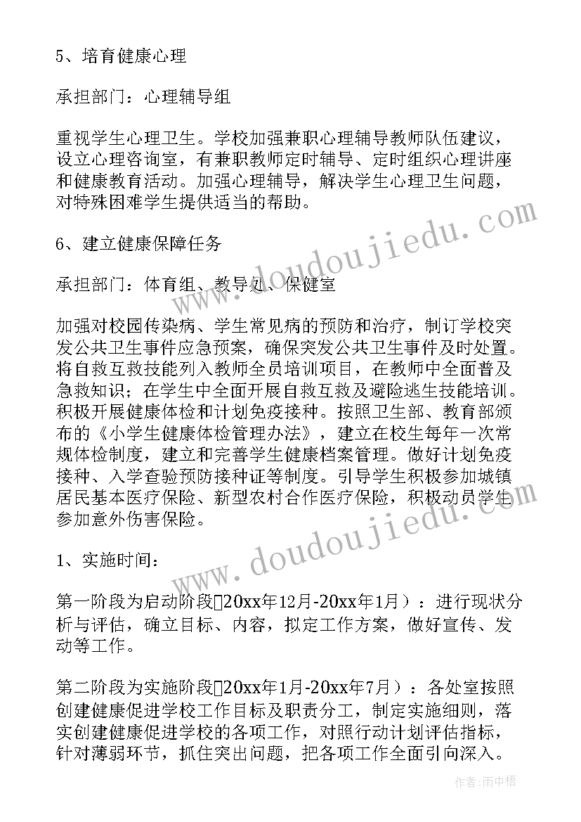 健康家庭创建工作实施方案(实用5篇)