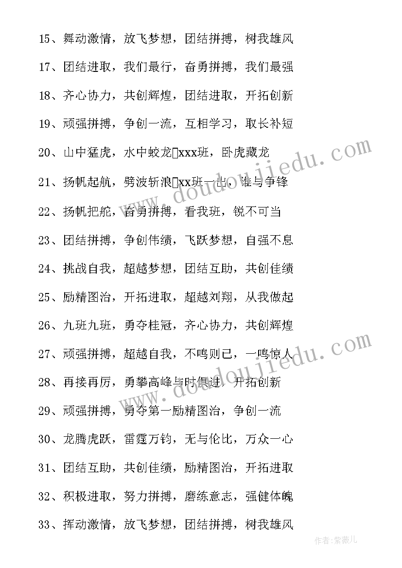 2023年校园运动会标语押韵简洁明了内涵丰富(优质6篇)