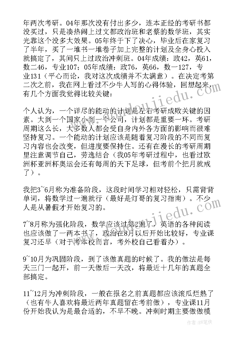 我的考研梦 我的数学考研感悟(精选7篇)